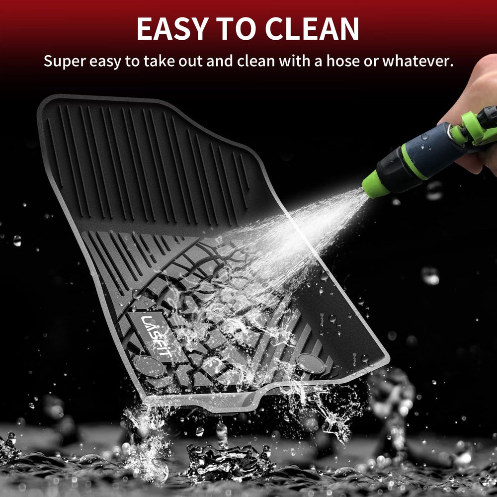 LASFIT all-weather mats shield floors from dirt, mud, rain, and snow
