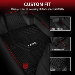 LASFIT Altima mats, 1st row, offer precise fit and easy cleanup after commutes.