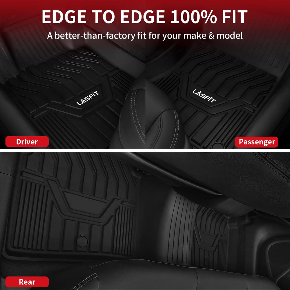 LASFIT Altima mats, 2nd row, deliver full coverage for rear flooring protection.