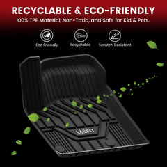 LASFIT Altima mats feature raised edges to contain spills and debris effectively.