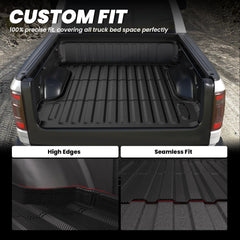 LASFIT bed mat for RAM New Body short bed shows all-weather protection.