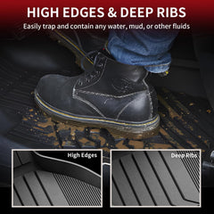 LASFIT BMW X5 durable TPE mats resisting curling and buckling