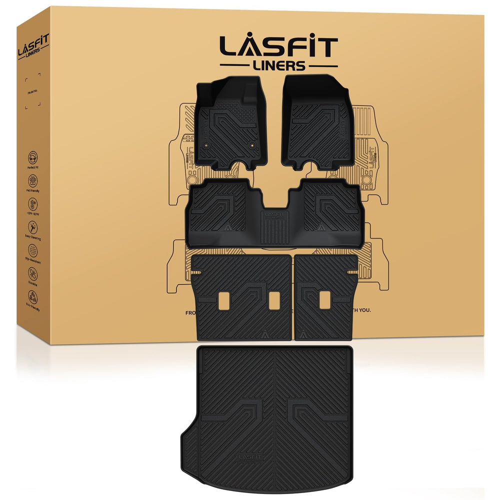 LASFIT Chevrolet Equinox EV front floor mats showing precise fit and protection