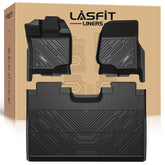 LASFIT F-150 front-row floor mats with precise fit and dirt protection.