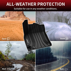 LASFIT all-weather mats protect against dirt, mud, snow, and spills.