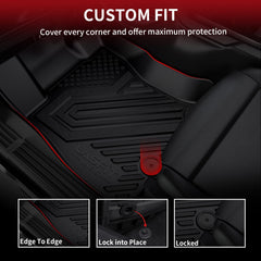 LASFIT all-weather TPE mats resist mud, rain, and snow while staying flexible.