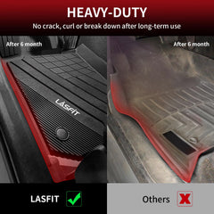 LASFIT all-weather protection resists rain, mud, and stains