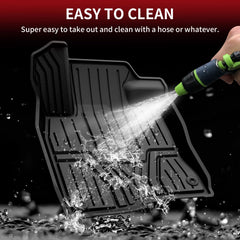 LASFIT Honda Civic floor mats with raised edges protecting the cabin