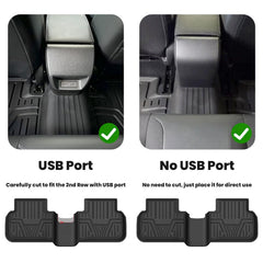 LASFIT recyclable-TPE material close-up on Honda Civic mats