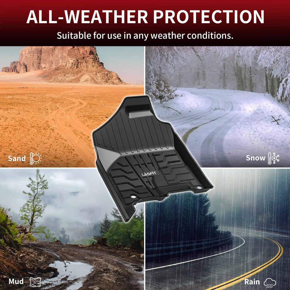 LASFIT floor liners resisting dirt and mud during daily use