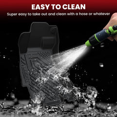 LASFIT floor mats easy-clean surface simplifies post-adventure cleanup