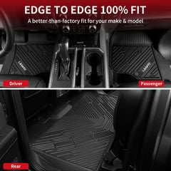 LASFIT durable TPE liners offer flexible yet firm floor protection.