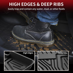 LASFIT Honda Civic sedan 3D-scanned-fit mats ensure precise alignment