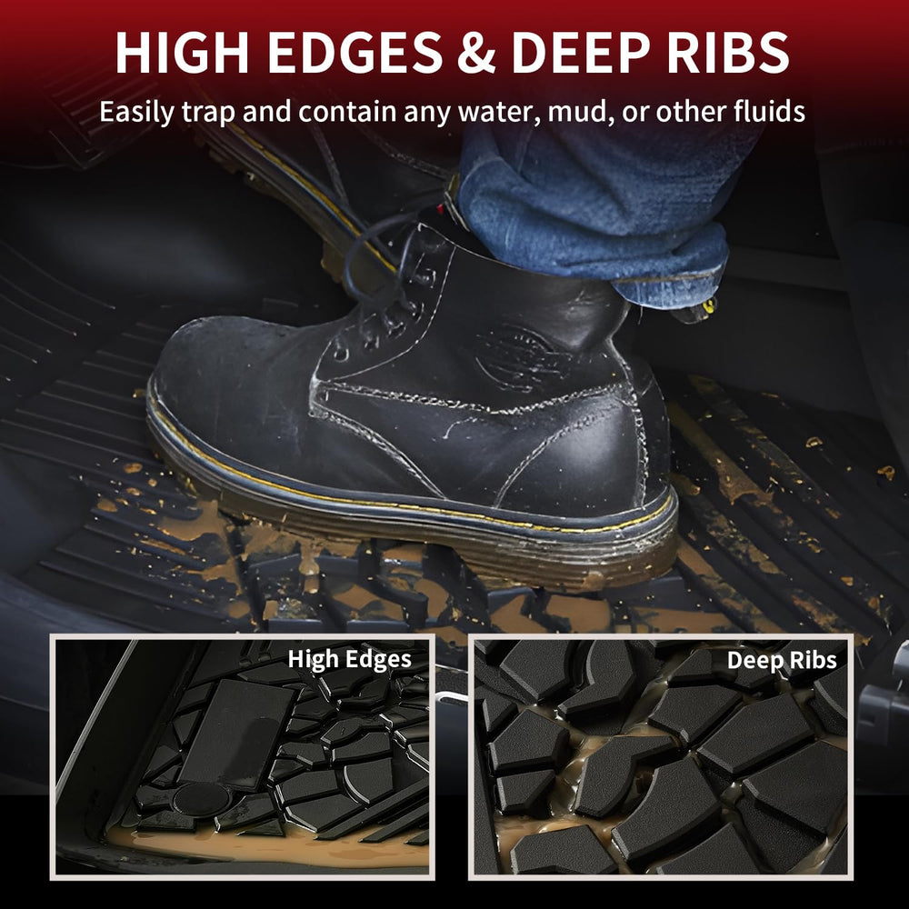 LASFIT floor mats for Jeep Grand Cherokee – driver area coverage built to last and resist curling.