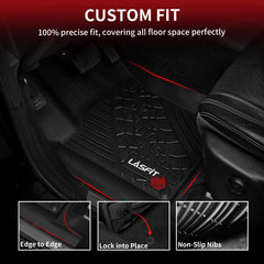 LASFIT easy-cleaning floor mats simplify maintenance after daily wear in Grand Cherokee.