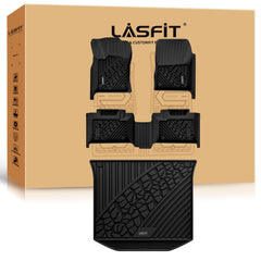 LASFIT floor mats for Jeep Grand Cherokee – front passenger area protection with edge-to-edge design.