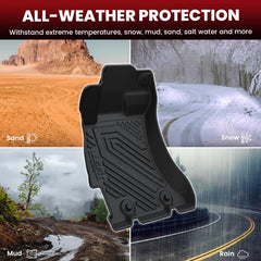 LASFIT floor mats no-curl design keeps edges flat and safe