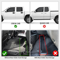 LASFIT mats with raised edges guard against dirt and spills in Ram 1500 crew cab