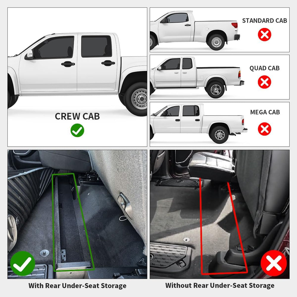 LASFIT mats with under-seat storage compatibility keep Ram 1500 cabin organized.