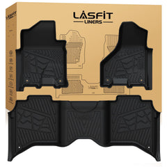 LASFIT floor mats for Ram 2500/3500 front row protect carpet from dirt and wear.