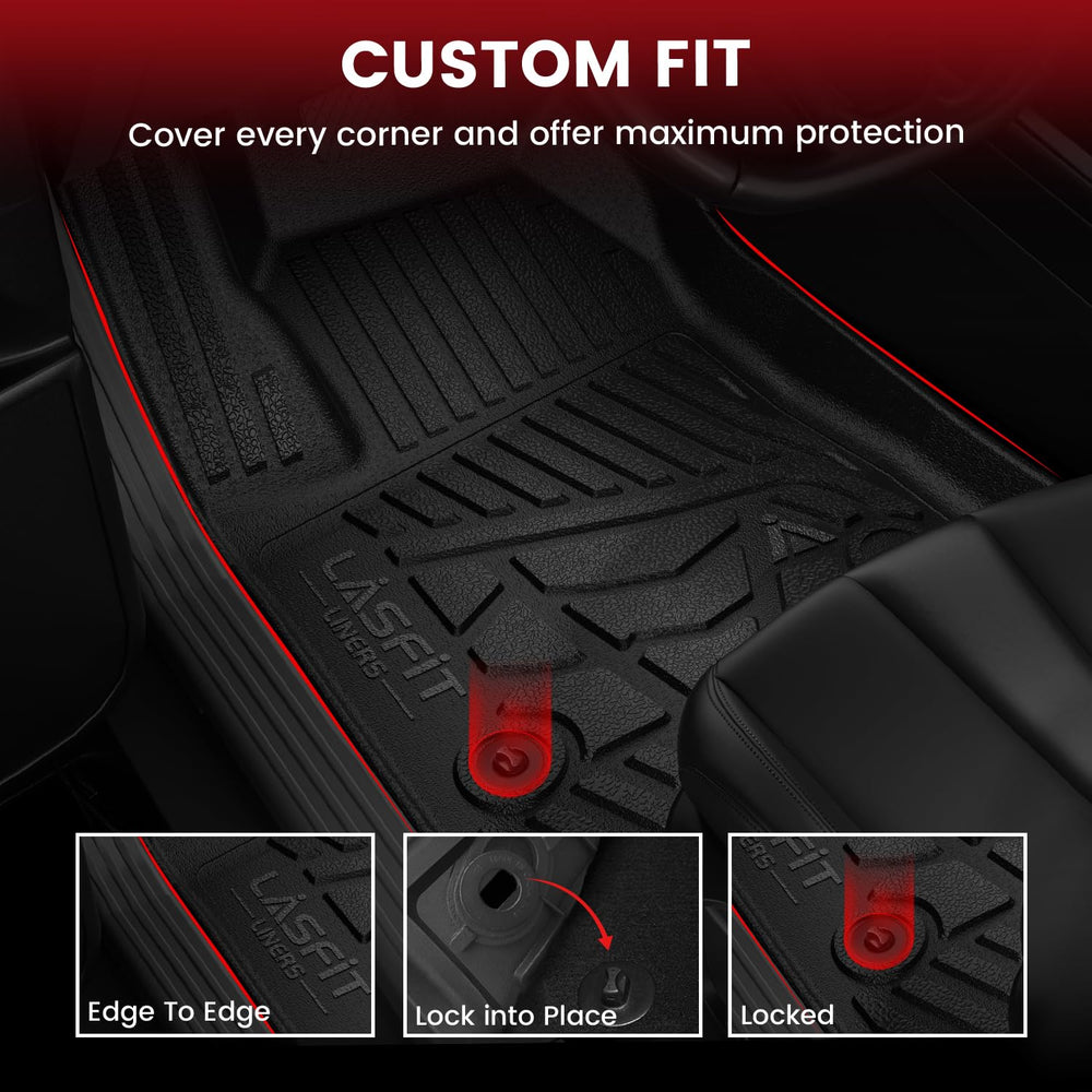 LASFIT floor mats use recyclable TPE for a soft touch and safe driving surface.