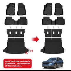 LASFIT Forester floor mats – second row protection against dirt