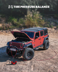 Lasfit H4 high-pressure system with aerospace alloy suggests rugged performance in off-road conditions.