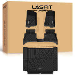 LASFIT floor mat edge-fit in Jeep Wrangler 4xe provides full edge protection