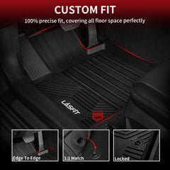 LASFIT Lexus GX460 2014-2023 1st-row mats safeguard the cabin from spills.