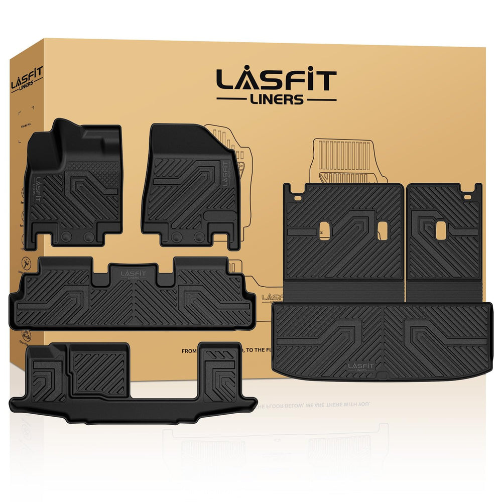 LASFIT Pathfinder front-row mats display full coverage and all-weather protection.