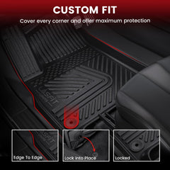LASFIT Rivian R1S all-weather protection shielding interior from elements.