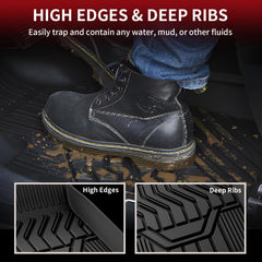 LASFIT floor mats with 3D laser-fit technology ensure precise Rogue alignment