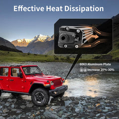 LASFIT spot and flood beam provides versatile off-road illumination.