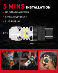 Plug-and-play LASFIT WT21W bulb for fast, decoder-free replacement