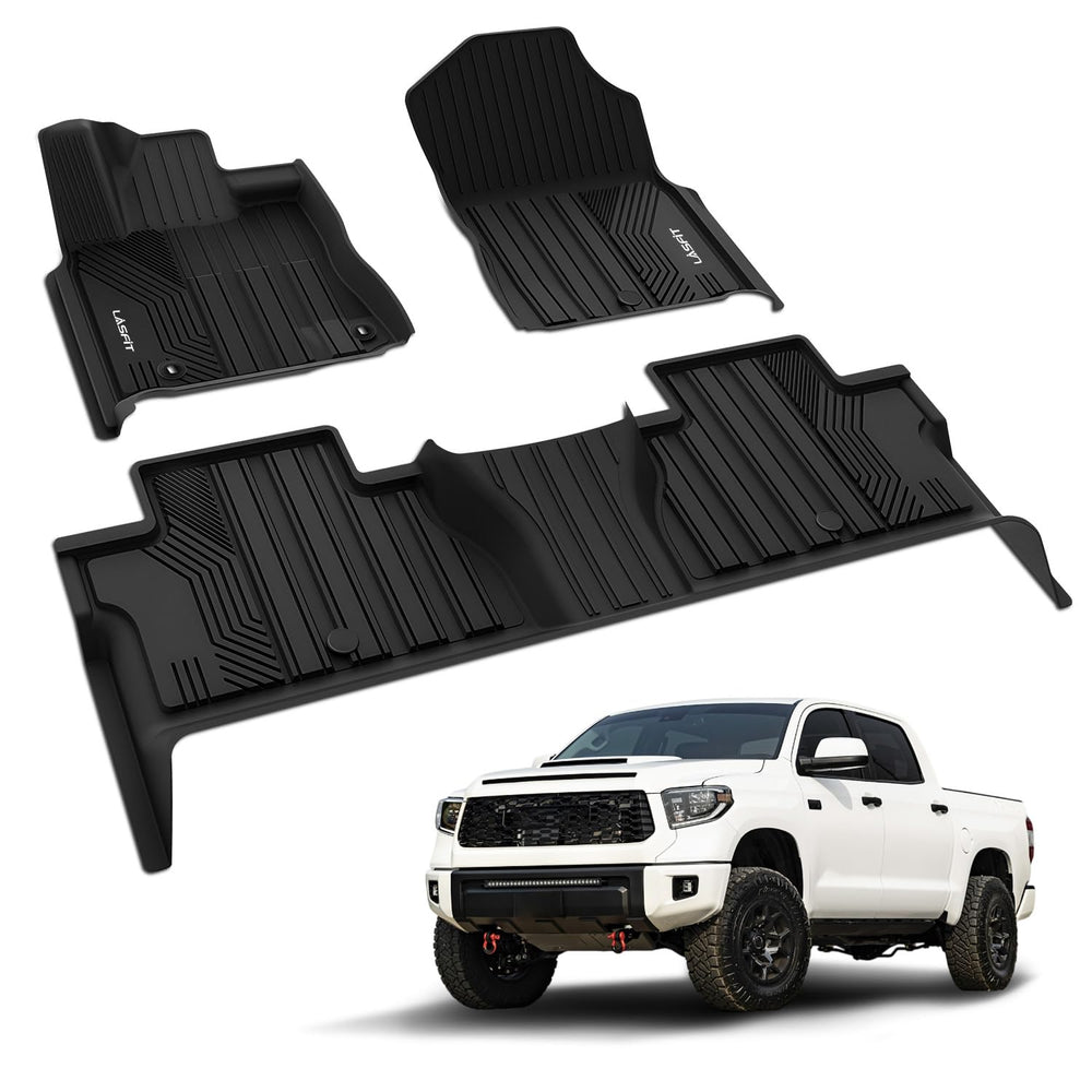 LASFIT Toyota Tundra CrewMax front mats with all-weather protection and precise fit