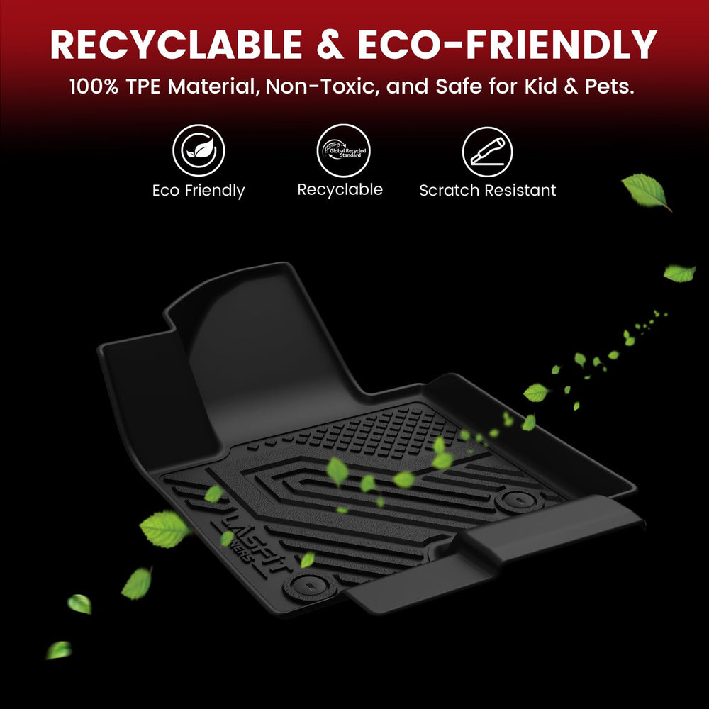 LASFIT premium TPE floor mats blend softness with durability and easy cleaning.