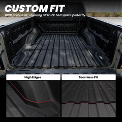 LASFIT bed mat raised edges keeps spills contained in Colorado Canyon