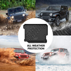 LASFIT raised-edge trunk mat helps prevent spills and preserve interior appearance.