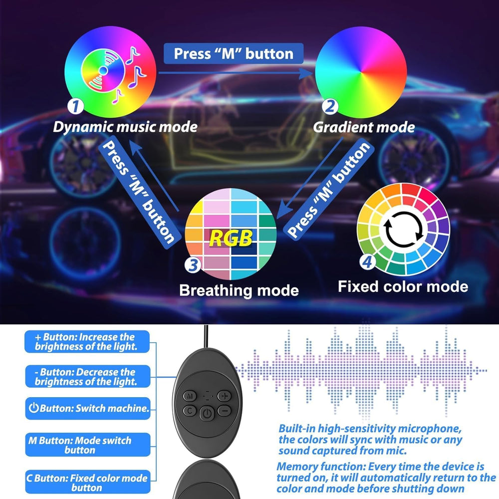 Latamil USB-powered LED kit for plug-and-play setup.