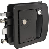 LATCH.IT RV door lock assembly shows rugged all-metal construction for secure travel.