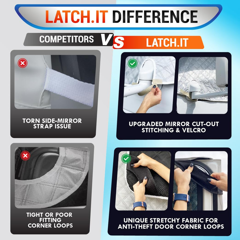 LATCH.IT four-layer windshield design provides waterproof and UV protection for E-450.