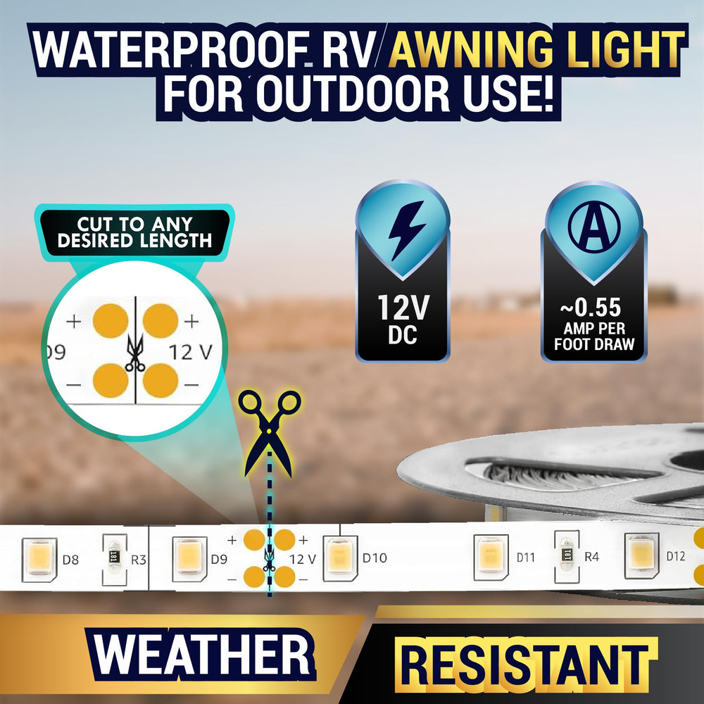 Latch.it easy-install kit allows cut-to-length fitting for RV awnings.