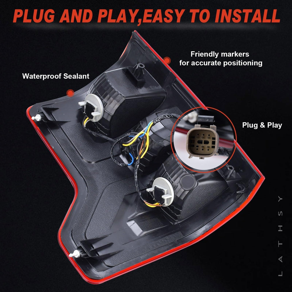 Lathsy tail light back-left assembly with OE-fit design.