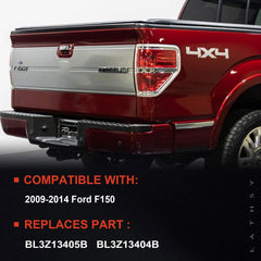 Lathsy Ford F-150 tail light left side, back view, bulbs not included.