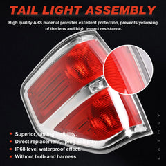 Lathsy tail light seal close-up showing gasket and seal.