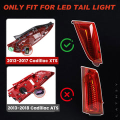 Lathsy LED tail light with clear lens and vivid illumination for XTS