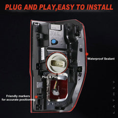 Lathsy tail light OE KB3Z13404G replacement, plug-and-play ready.