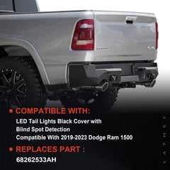 Lathsy Ram 1500 tail light assembly with 68262533AH offers precise-fit replacement on the left side.