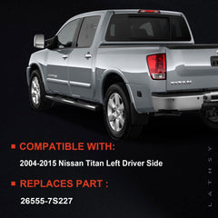 Lathsy tail light on Nissan Titan rear left side with weather sealing.