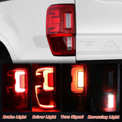 Lathsy taillight close-up shows durable housing and lighting details.
